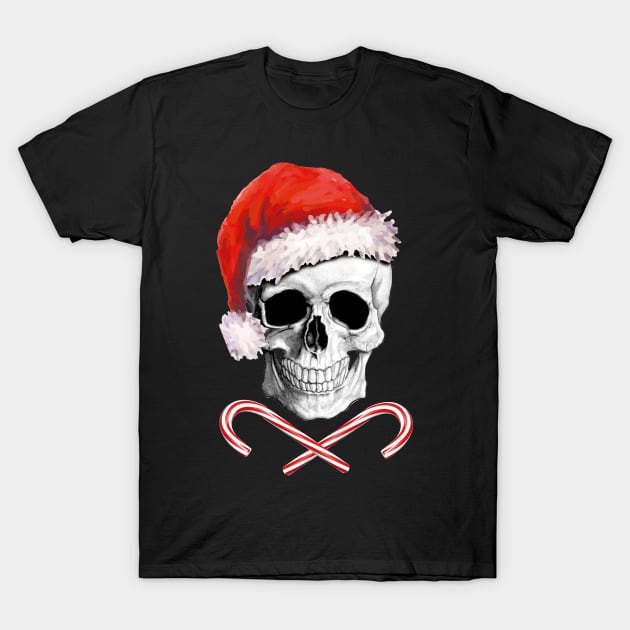 Skull christmas humor sweater T-Shirt by Collagedream